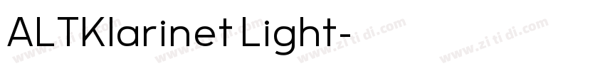 ALTKlarinet Light字体转换